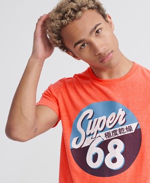 Superdry Motor Férfi Pólók Korall | EKLTR2471